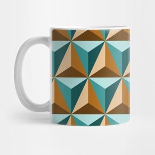 Geometric Triangles Pattern Art Mug